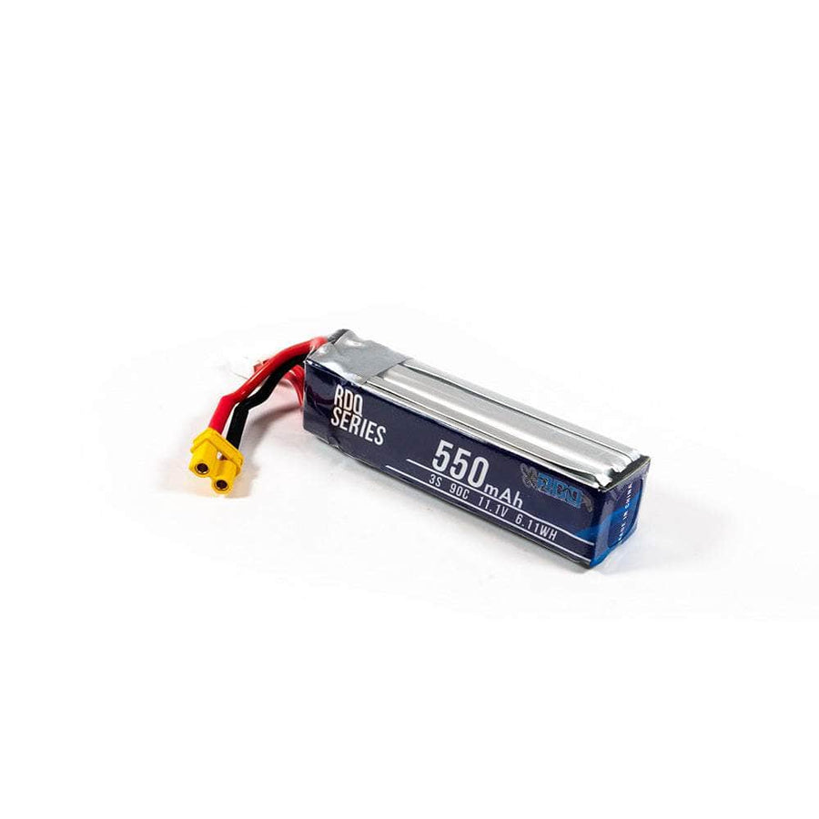 RDQ Series 11.1V 3S 550mAh 90C LiPo Whoop/Micro Battery - XT30 at WREKD Co.