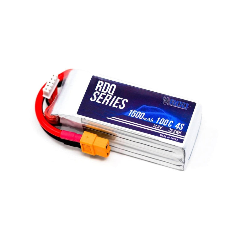 RDQ Series 14.8V 4S 1500mAh 100C LiPo Battery - XT60 at WREKD Co.