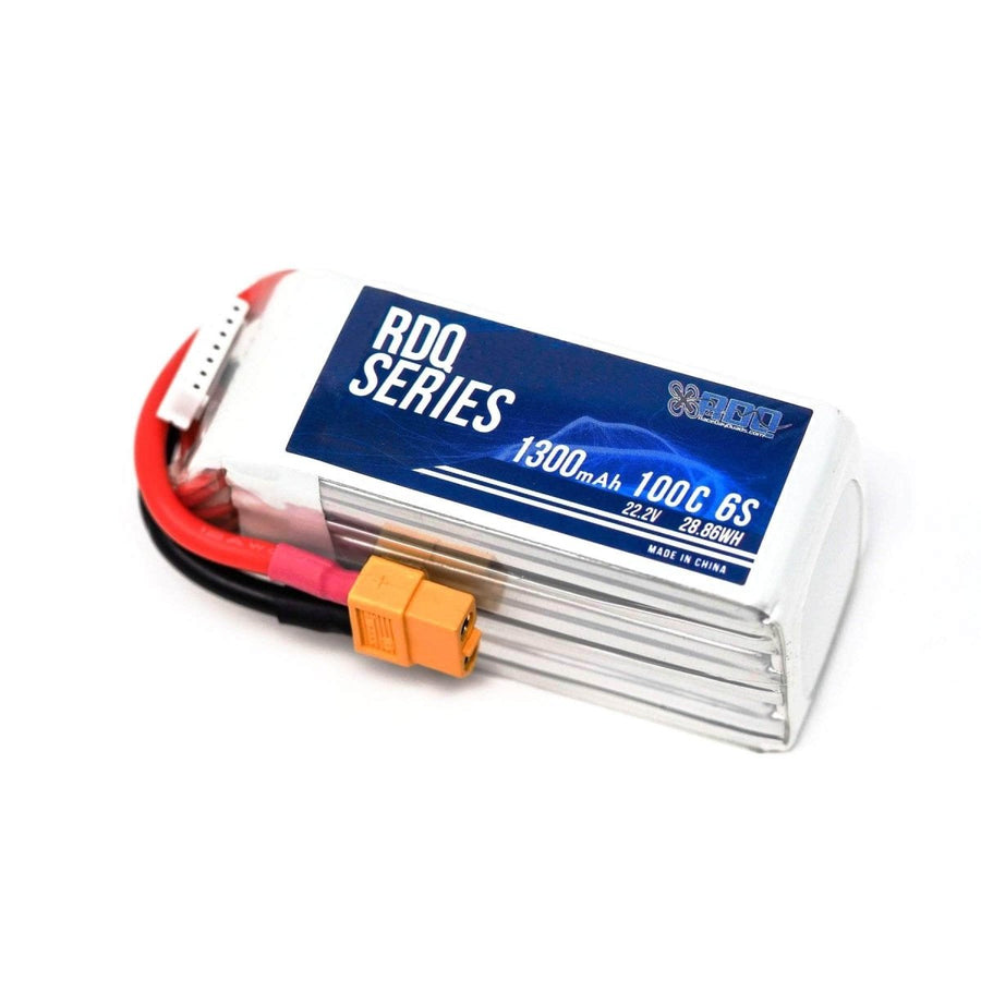 RDQ Series 22.2V 6S 1300mAh 100C LiPo Battery - XT60 at WREKD Co.