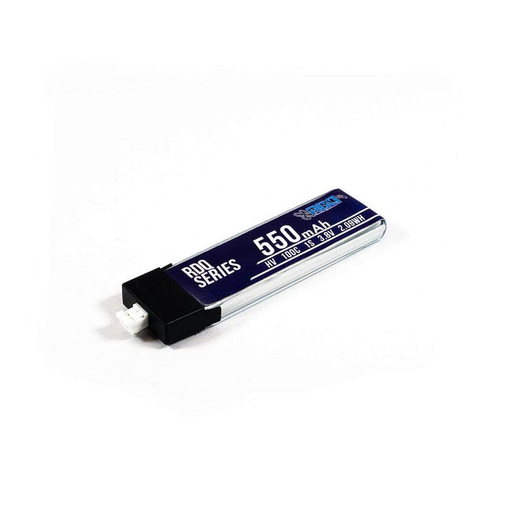 RDQ Series 3.8V 1S 550mAh 100C LiHV Whoop/Micro Battery w/ Plastic Head - Choose Version at WREKD Co.