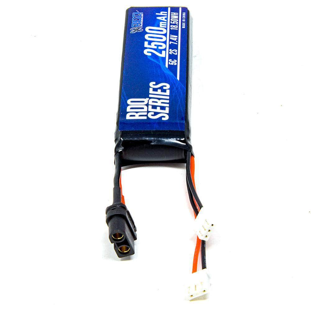 RDQ Series 7.4V 2S 2500mAh 5C LiPo Battery for Taranis X9D 2019 - XT60 & JST-XH at WREKD Co.