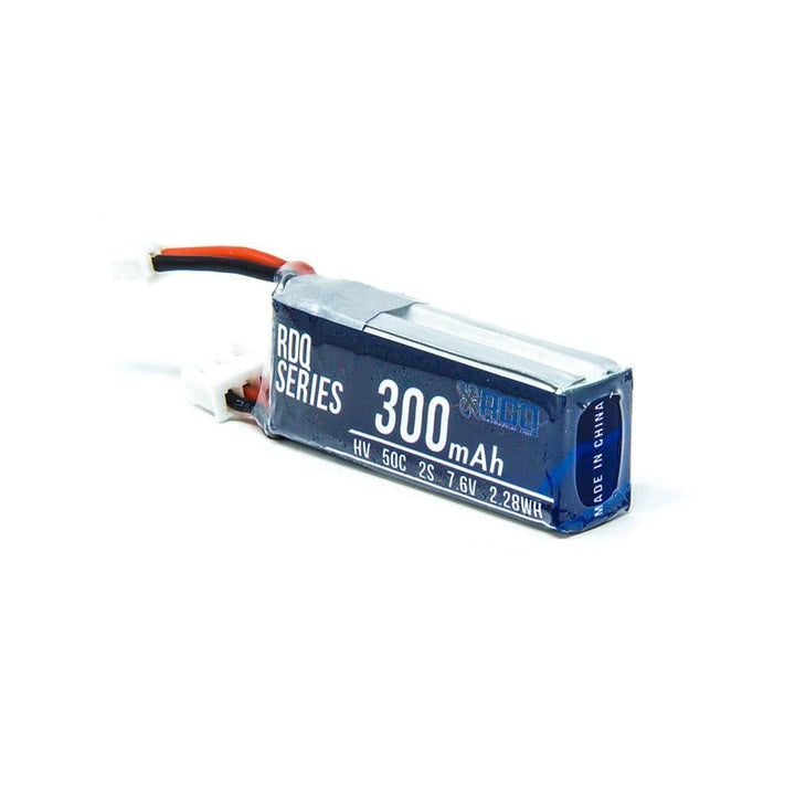 RDQ Series 7.6V 2S 300mAh 50C LiHV Micro Battery For Tinyhawk S - PH2.0 at WREKD Co.