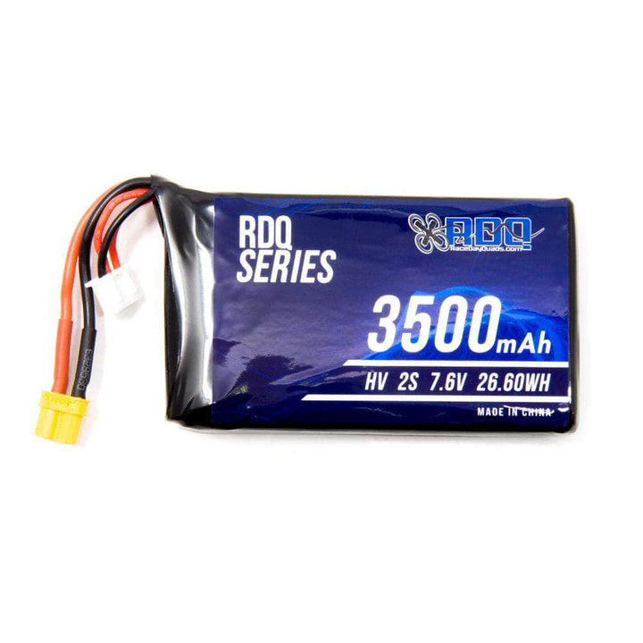 RDQ Series 7.6V 2S 3500mAh 2C QX7 Compatible HV LiPo Battery - XT30 at WREKD Co.