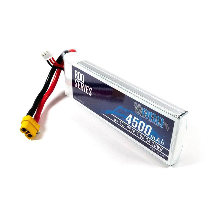 RDQ Series 7.6V 2S 4500mAh 70C LiHV Battery - XT60 at WREKD Co.