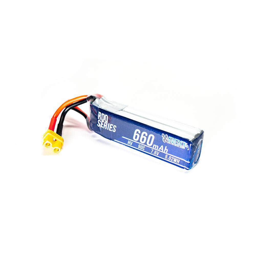 RDQ Series 7.6V 2S 660mAh 90C LiHV Battery - XT30 at WREKD Co.