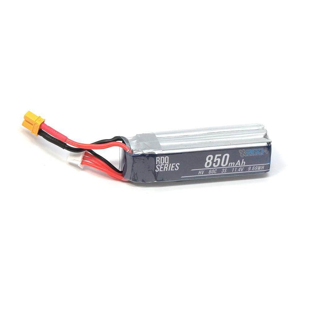 RDQ Series 7.6V 2S 850mAh 60C LiHV Whoop/Micro Battery (Long Type) - XT30 at WREKD Co.