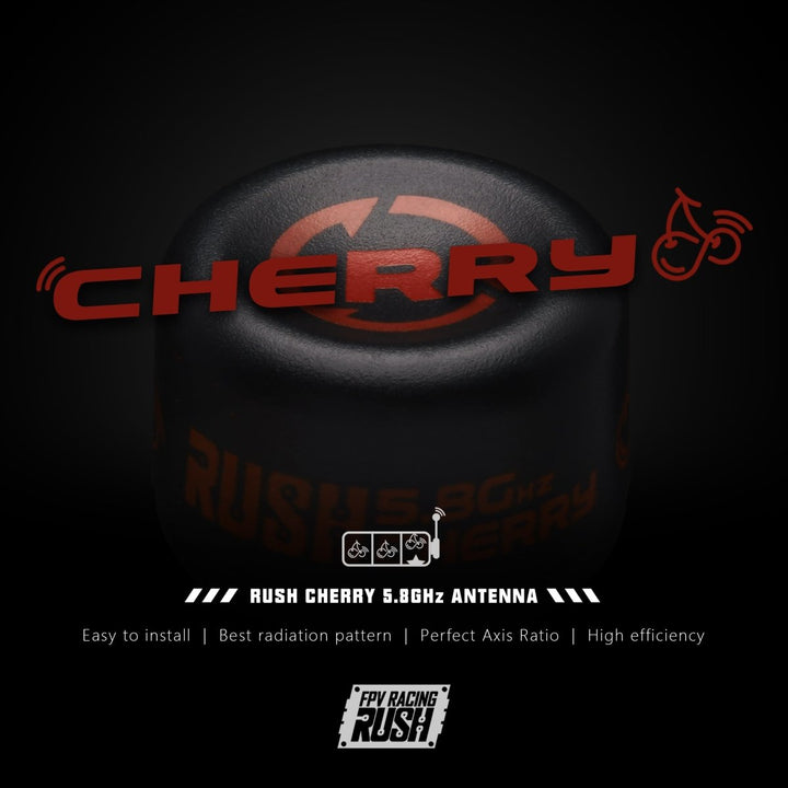 RUSHFPV Cherry 5.8GHz Antenna w/ Extended Length Locking U.FL - Choose Polarization at WREKD Co.