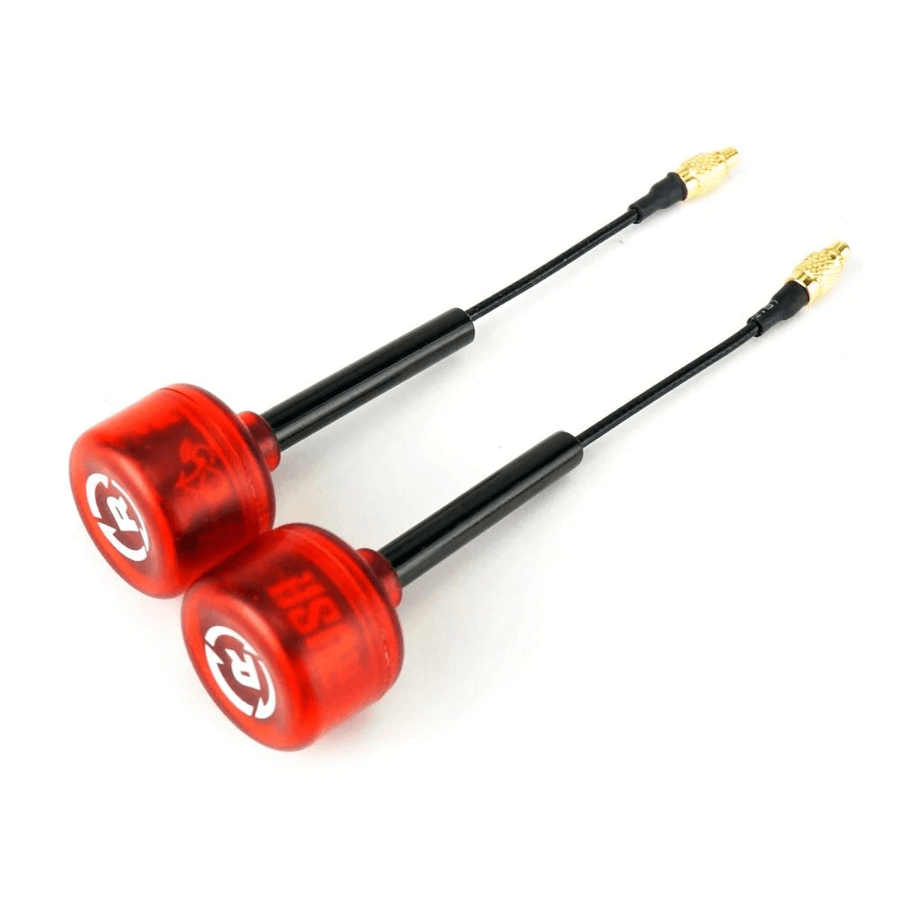 RUSHFPV Cherry 5.8GHz Antenna w/ MMCX Straight Connector (2 Pack) - Choose Polarization at WREKD Co.