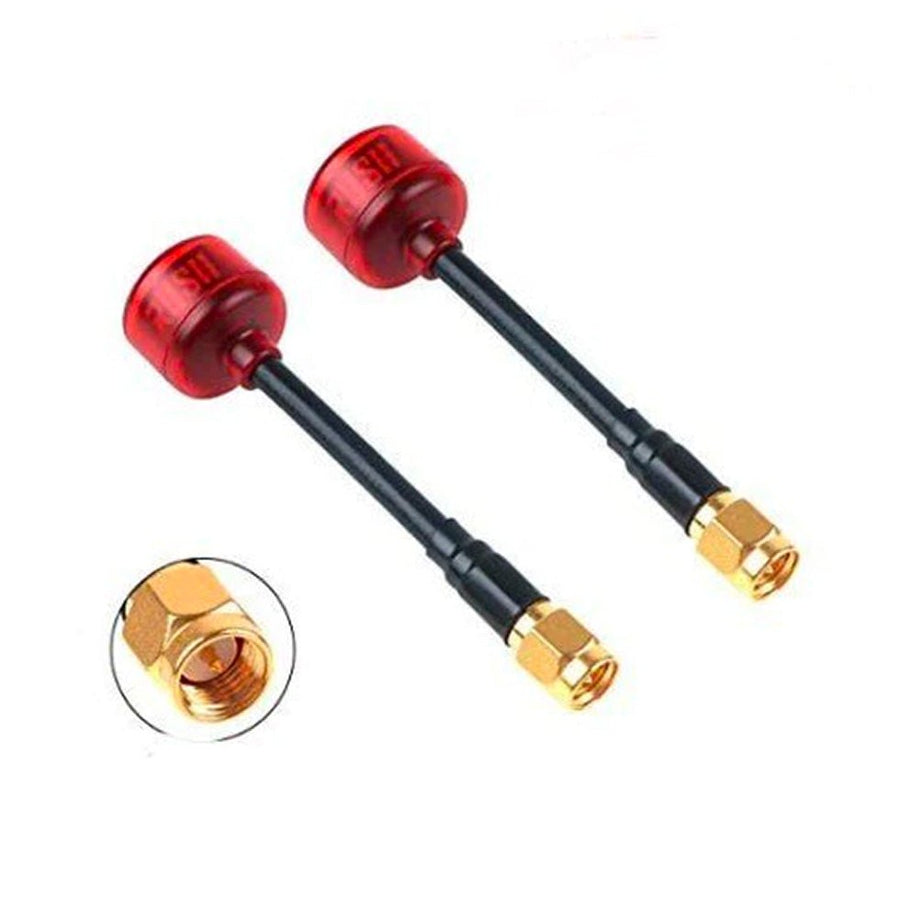 RUSHFPV Cherry 5.8GHz Antenna w/ SMA Straight Connector (2 Pack) - Choose Polarization at WREKD Co.
