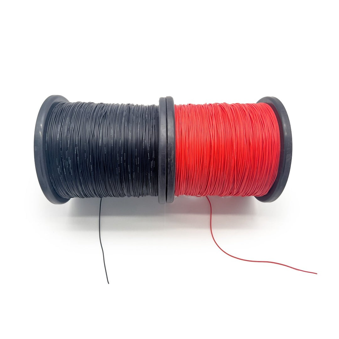Silicone Wire by the Foot (1 ft. Red, 1 ft. Black) - Choose Gauge at WREKD Co.