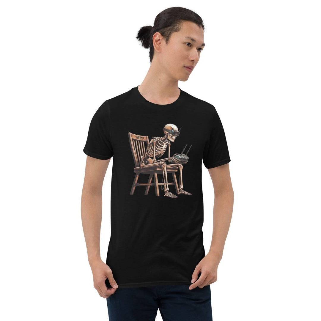 Skeleton FPV Tee Unisex T-Shirt at WREKD Co.