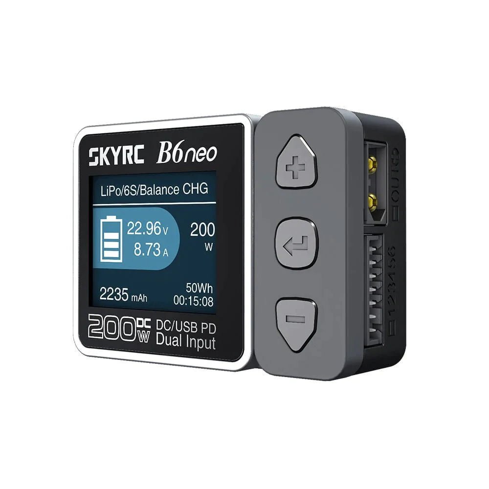 SkyRC B6 Neo 200w 10A 1-6S DC Smart Charger XT60 - Choose Color at WREKD Co.
