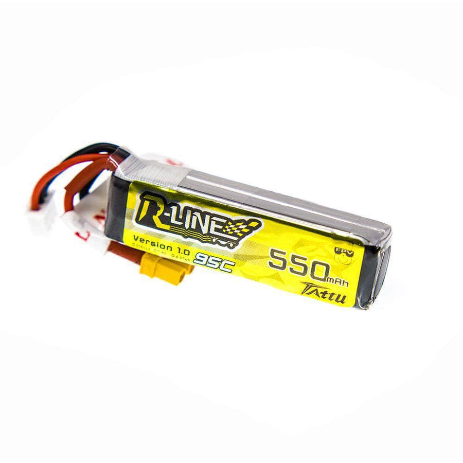 Tattu R-Line 7.4V 2S 550mAh 95C LiPo Micro Battery - XT30 at WREKD Co.