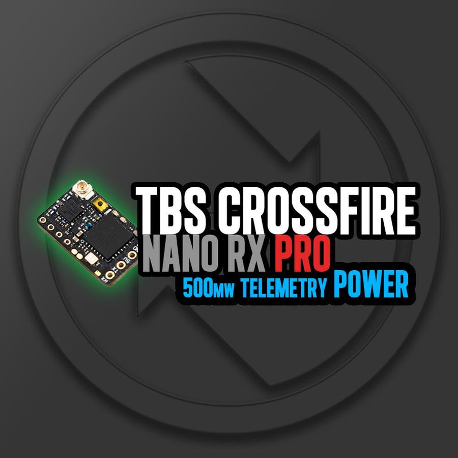 TBS Crossfire Nano PRO Long Range 915Mhz Receiver with Immortal T at WREKD Co.