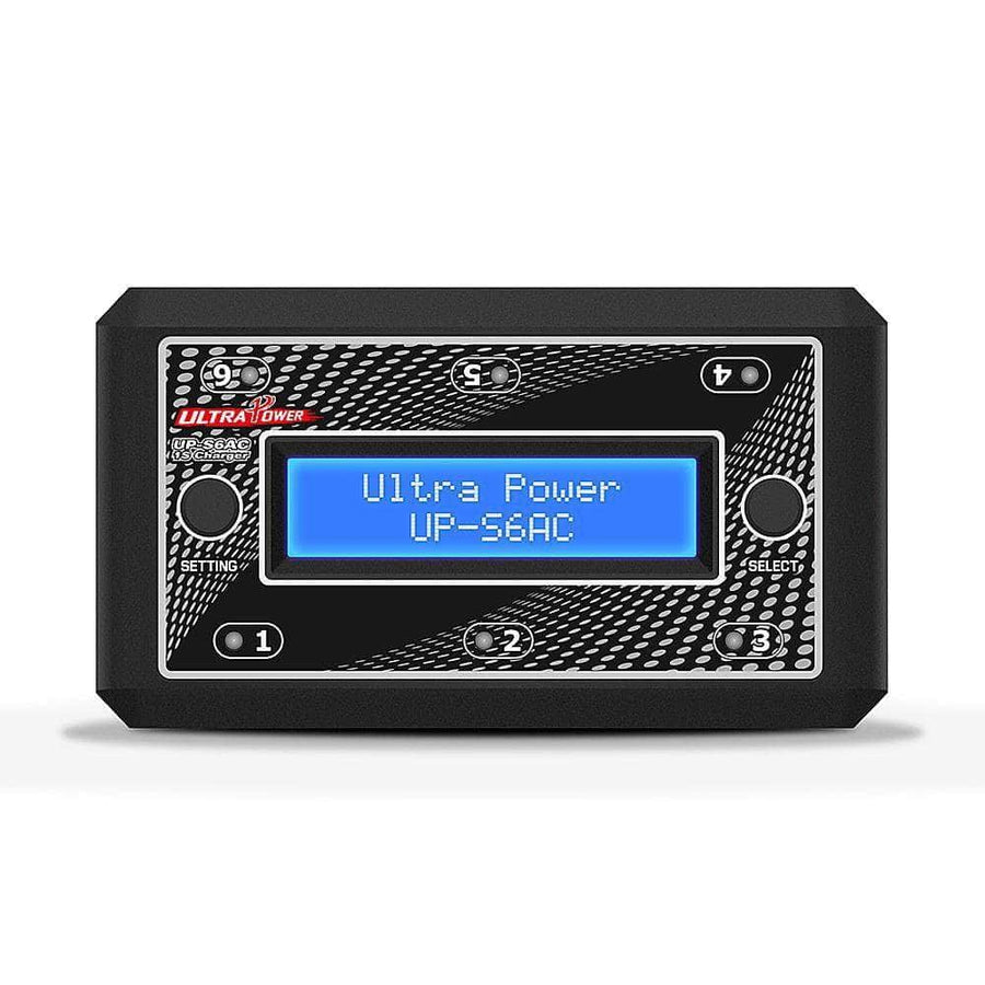 Ultra Power UP-S6AC 4.35W 1A 1S LiPo/LiHV 6 Channel AC/DC Whoop Charger at WREKD Co.