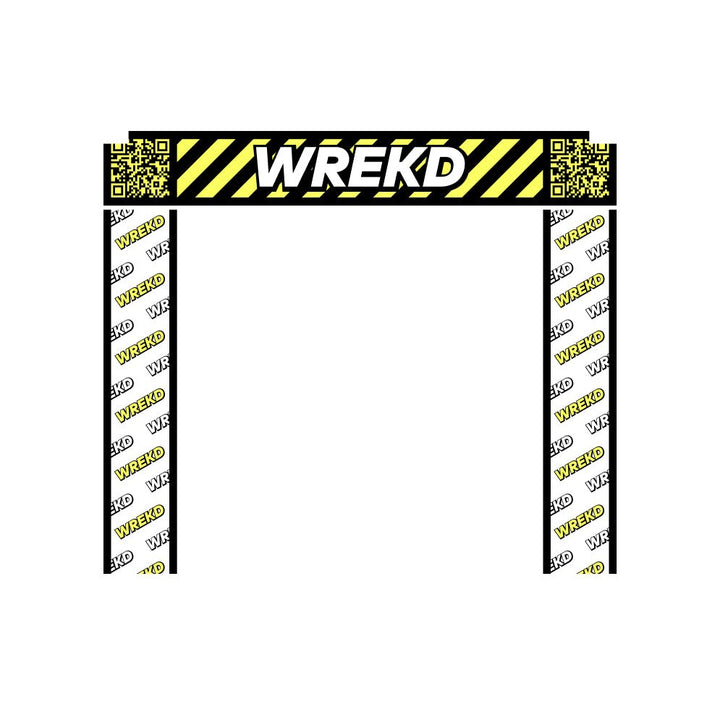 WREKD 5' x 5' Racing Gate Fabric (No poles) at WREKD Co.