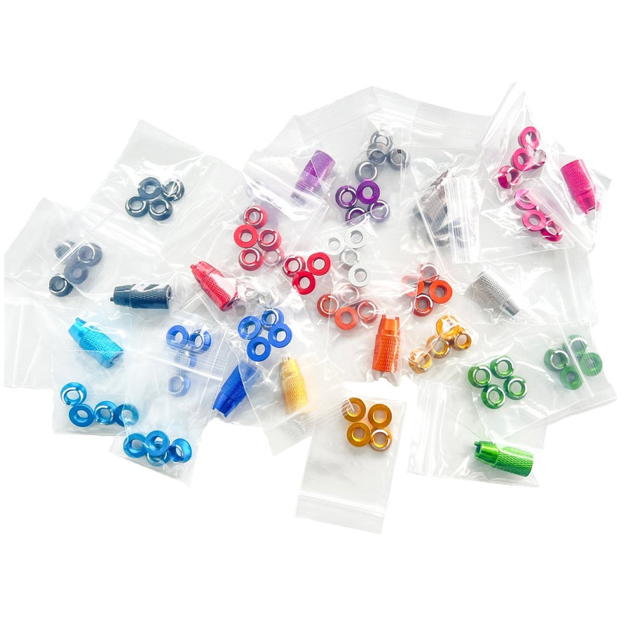 WREKD Anodized Aluminum Radio Switch Nuts (8 pcs) - Choose Color at WREKD Co.