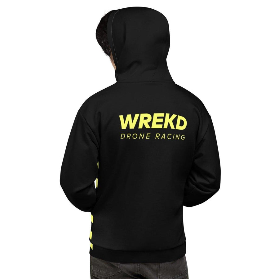 WREKD Drone Racing Unisex Hoodie - Black at WREKD Co.