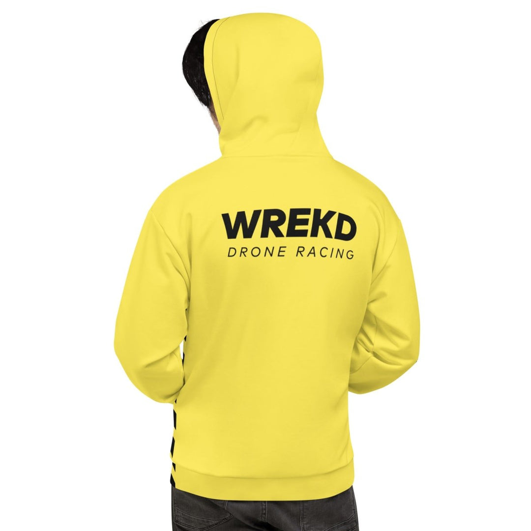 WREKD Drone Racing Unisex Hoodie - Yellow at WREKD Co.
