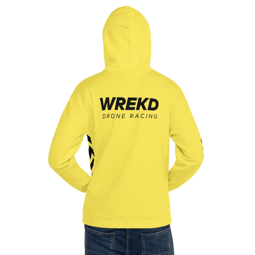 WREKD Drone Racing Unisex Hoodie - Yellow at WREKD Co.