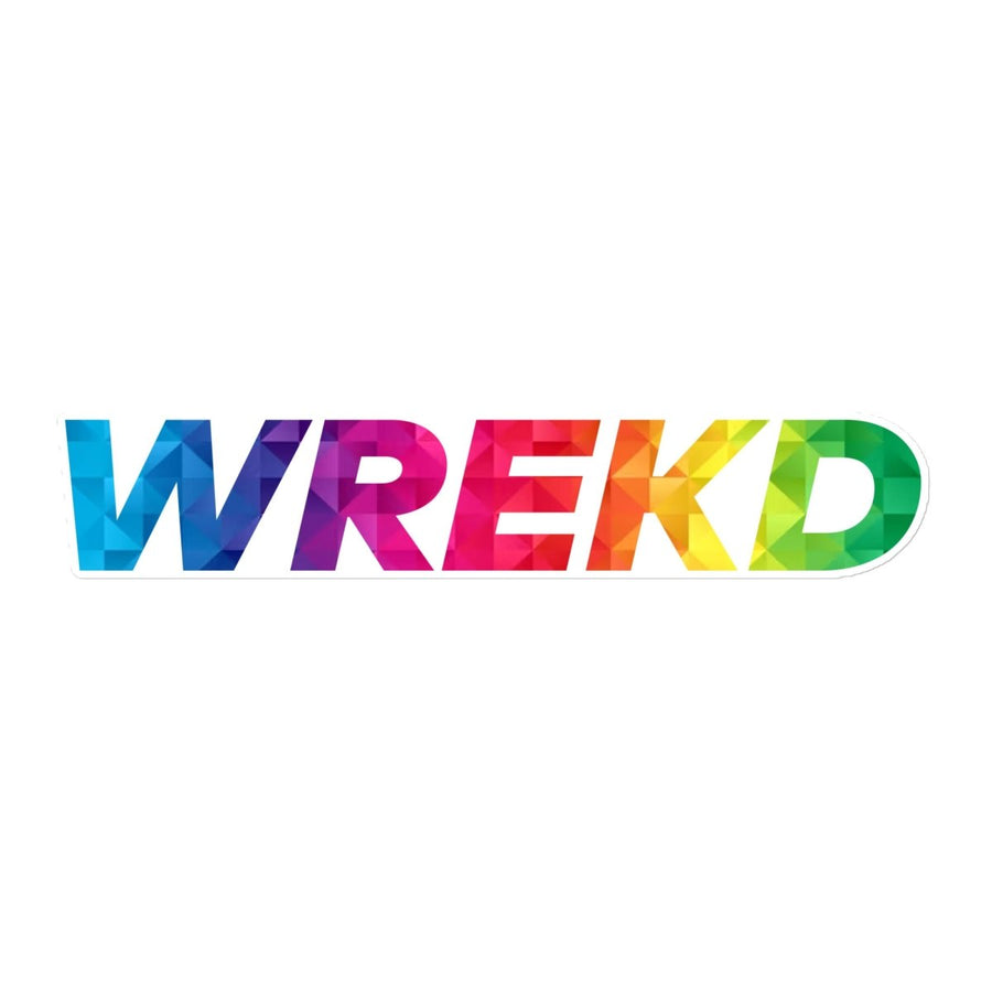 WREKD Rainbow Sticker at WREKD Co.