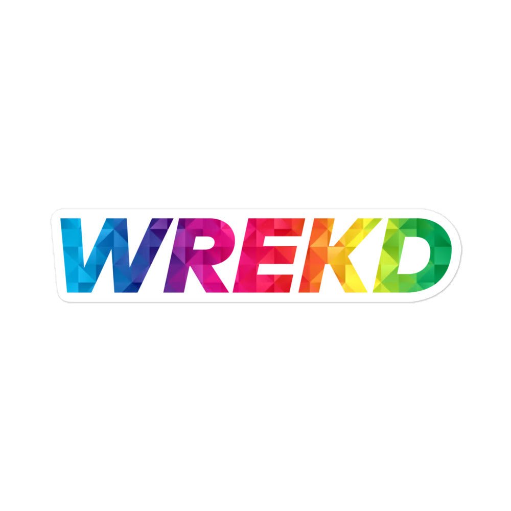 WREKD Rainbow Sticker at WREKD Co.