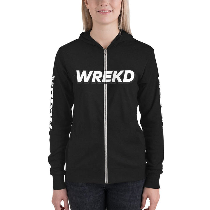 WREKD x VROOM Unisex zip hoodie at WREKD Co.