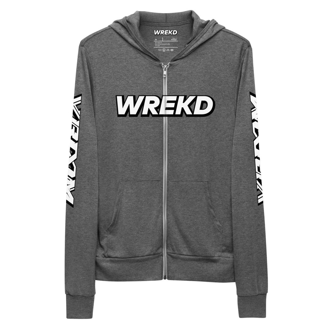 WREKD x VROOM Unisex zip hoodie at WREKD Co.